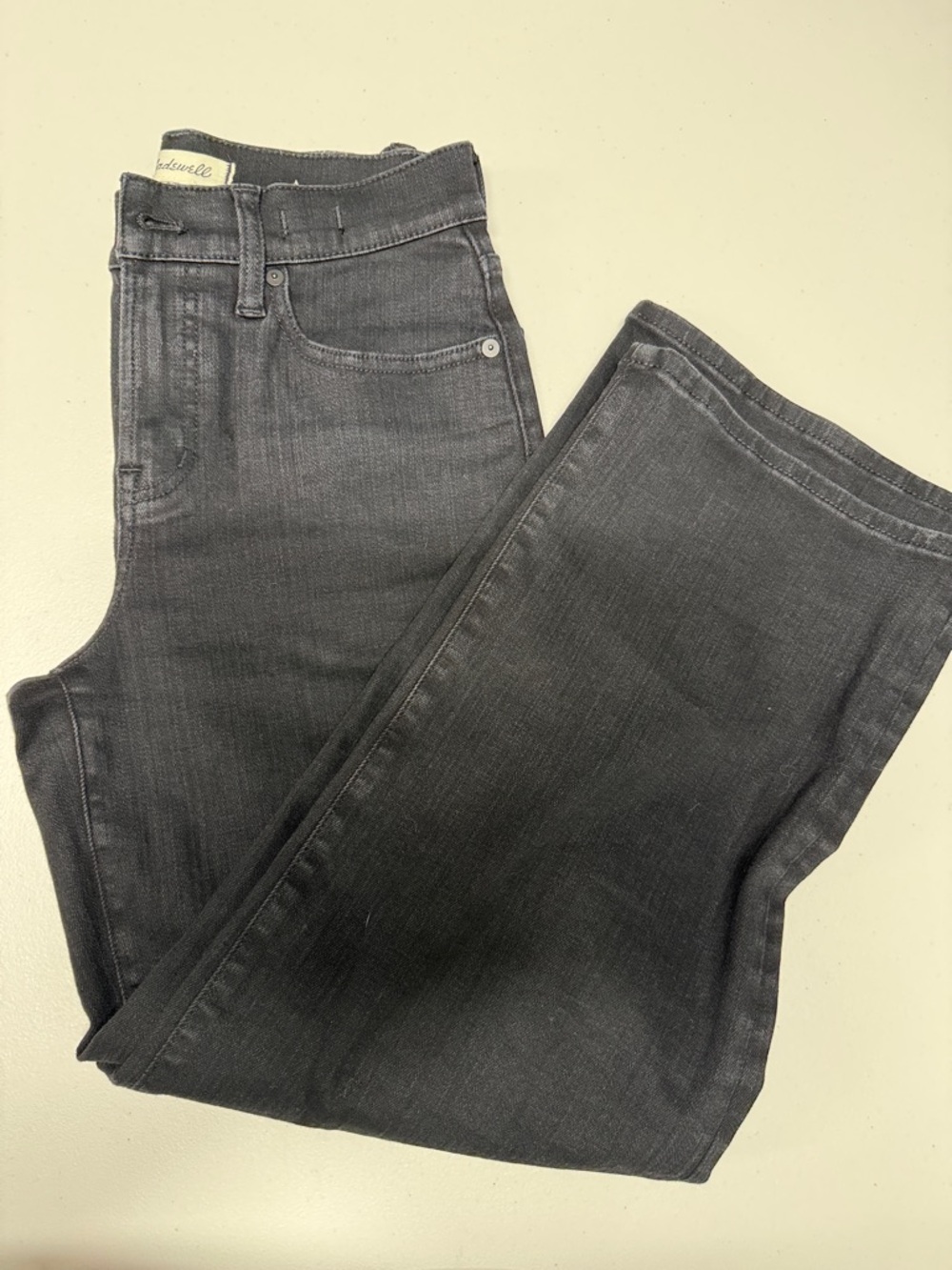 Madewell Black Straight-Leg Jeans